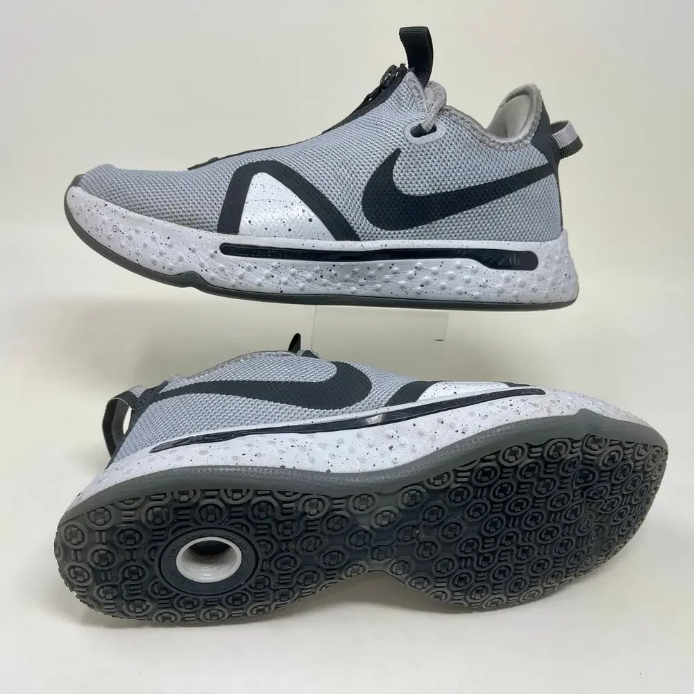 Nike PG 4 Team Basketball Shoes Men's 8 1/2 Wolf Gray 103.5=L.5.7